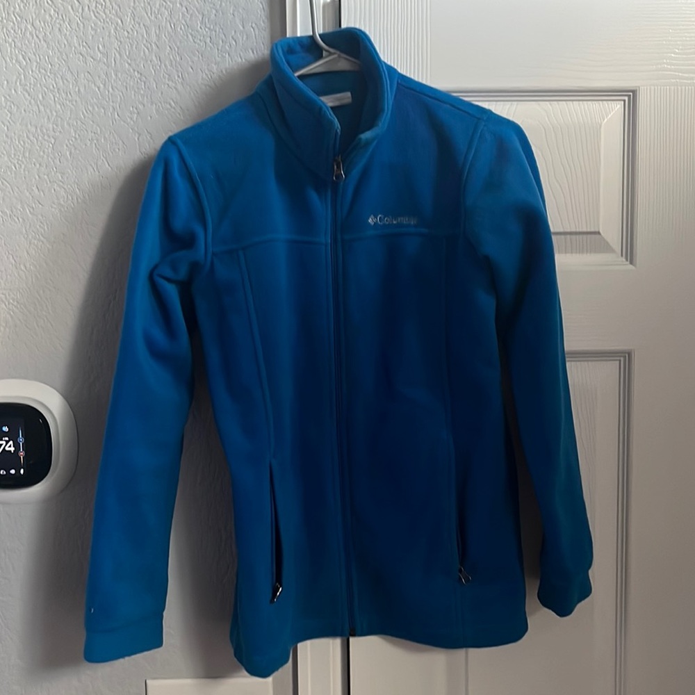 Columbia Fleece Zip-Up Jacket - Royal Blue - Boys L (14/16)